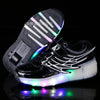 Kids Shoes with LED Lights Children Roller Skate Sneakers