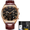 Top Brand Luxury Waterproof 24 Hour Date Quartz Clock