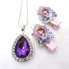 1set Sofia The First Necklace For Kids Girl