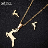 SMJEL Stainless Steel Mickey Necklace Women Jewelry