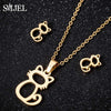 SMJEL Stainless Steel Mickey Necklace Women Jewelry