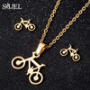 SMJEL Stainless Steel Mickey Necklace Women Jewelry