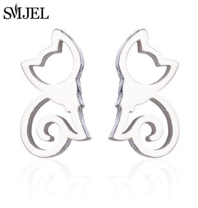 SMJEL Stainless Steel Mickey Necklace Women Jewelry