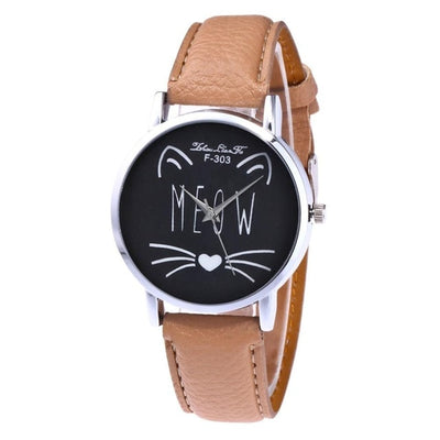 Women Fashion Casual PU Leather Strap Ladies Watch