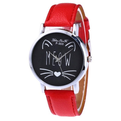 Women Fashion Casual PU Leather Strap Ladies Watch