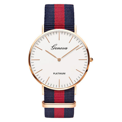 Nylon strap Style Quartz Women Watch