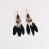 Enamel Feather Clip on Earrings for Women