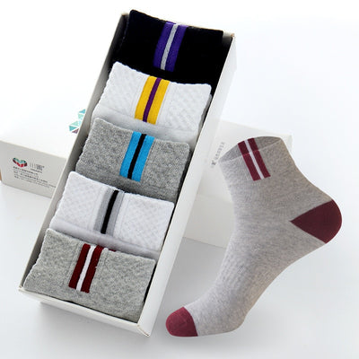 Free Shipping 5pairs / lot Men Cotton Socks