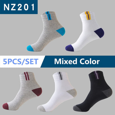 Free Shipping 5pairs / lot Men Cotton Socks