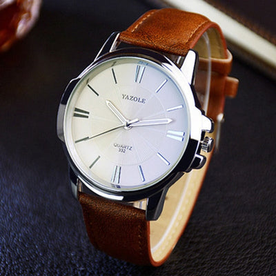 2019 Wristwatch Male Clock Yazole Quartz Watch Men