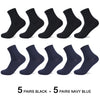 10 Pairs/Lot Men Bamboo Fiber Socks