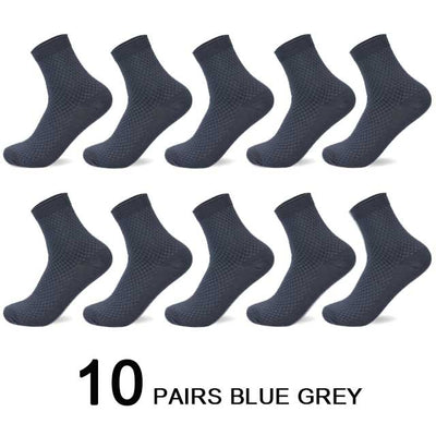 10 Pairs/Lot Men Bamboo Fiber Socks