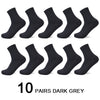 10 Pairs/Lot Men Bamboo Fiber Socks