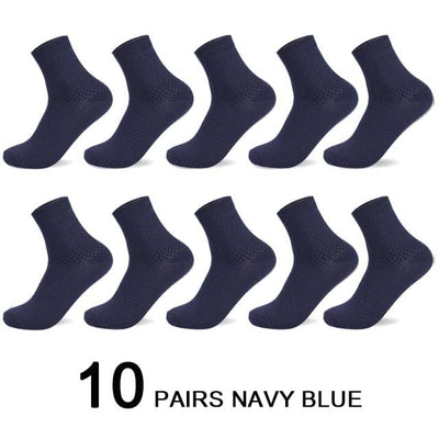 10 Pairs/Lot Men Bamboo Fiber Socks