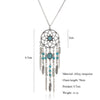 Silver Chain Dream Catcher Pendant Necklace Earrings