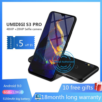 UMIDIGI S3 PRO Android 9.0 48MP+12MP+20MP