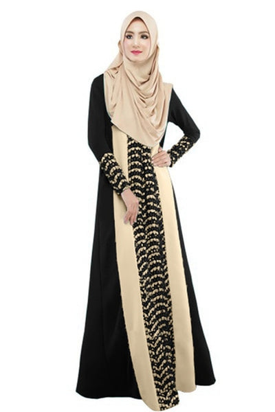 l New Slim Muslim Mosaic Fashion Long dress