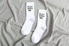 men's white black socks