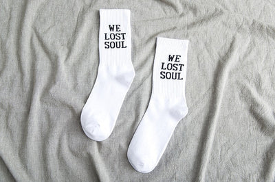 men's white black socks