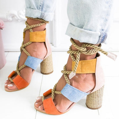 Women Sandals Lace Up Summer Shoes