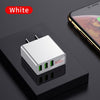 LED Display EU US 3 Port USB Charger