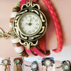 Brand Fashion Women Bracelet Leaf Pendant Watch