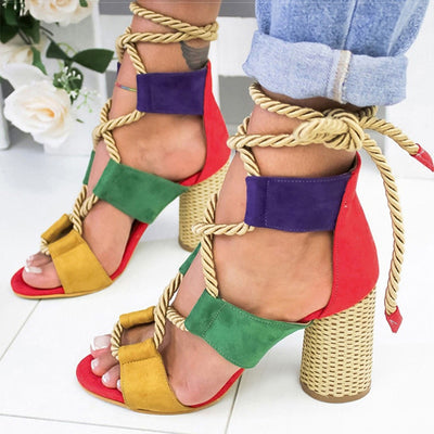 Women Sandals Lace Up Summer Shoes