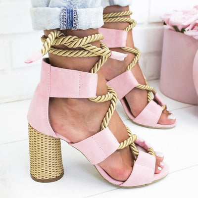 Women Sandals Lace Up Summer Shoes