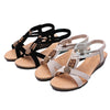 Women's Sandals Casual Flat Buckle Wedges Shoes