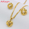 Adixyn Light Dubai Necklace/Earrings/Pendant Jewelry Set