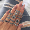 2019 Hot Fashion Multi Piece Women's Ring Sets