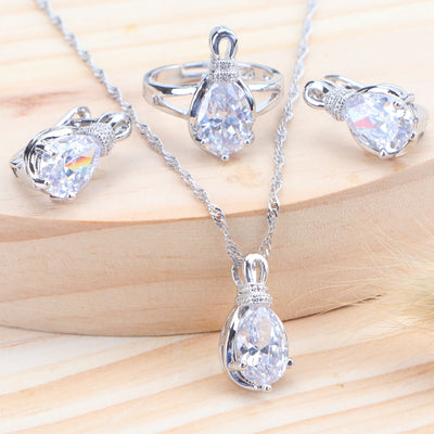 Sterling Silver Bridal Jewelry Sets