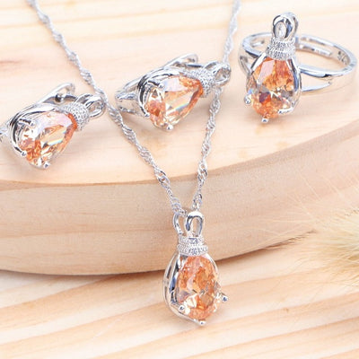 Sterling Silver Bridal Jewelry Sets