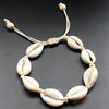 Handmade Natural Seashell Hand Knit Bracelet