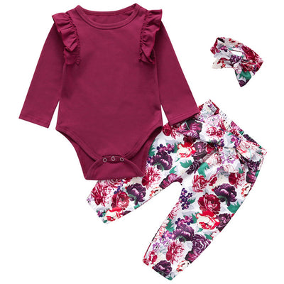 2019 Fashion baby girl clothing set