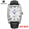 Benyar Square Men Watch Business Waterproof Quartz