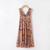 Summer New Knit Printed Beach Dress