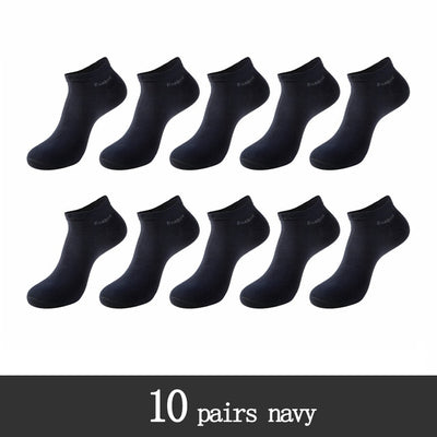 10 Pairs / Pack Men's Bamboo Fiber Socks