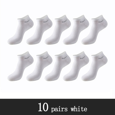 10 Pairs / Pack Men's Bamboo Fiber Socks