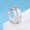 Music shape women ring 925 silver fine jewelry